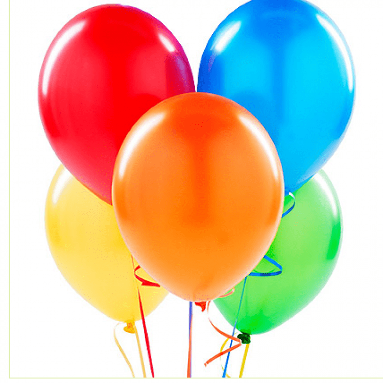 5 різнокольорових гелієвих кульок - image-0